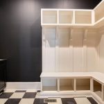 black and white geometric space