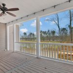 back porch with view of woods