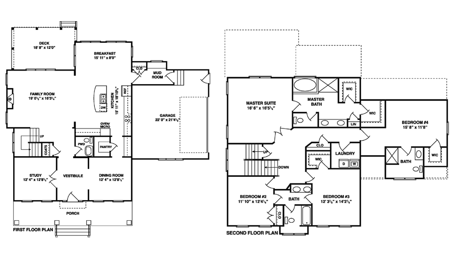 FloorPlans for South Rivers' riverwalk