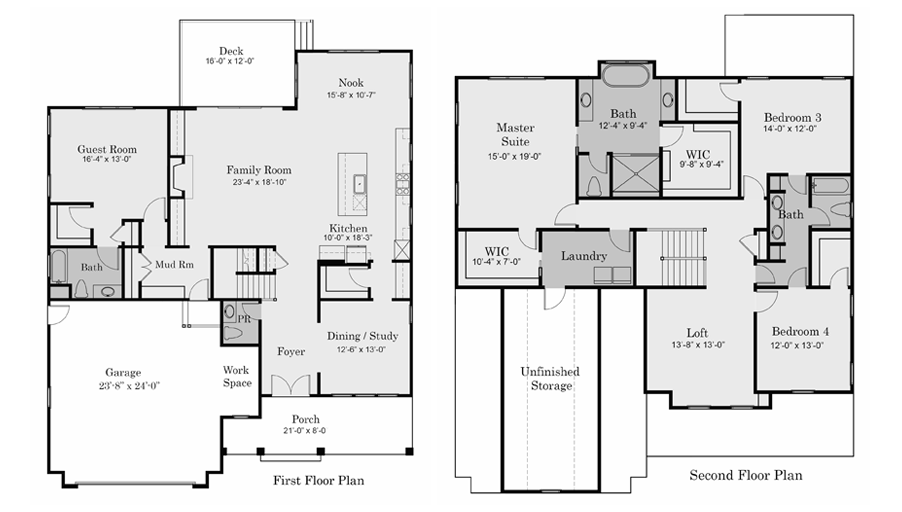 Floor Plans for South Rivers' berkley